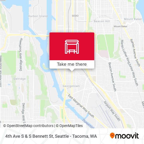Mapa de 4th Ave S & S Bennett St