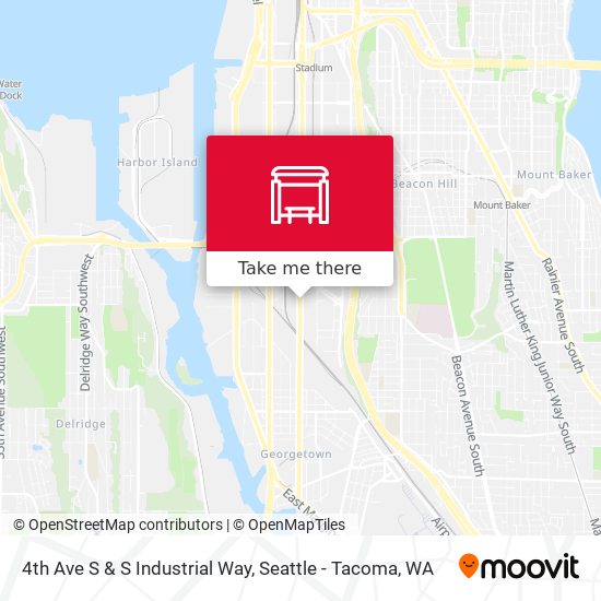 Mapa de 4th Ave S & S Industrial Way