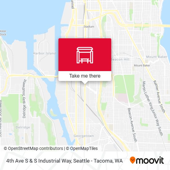 4th Ave S & S Industrial Way map
