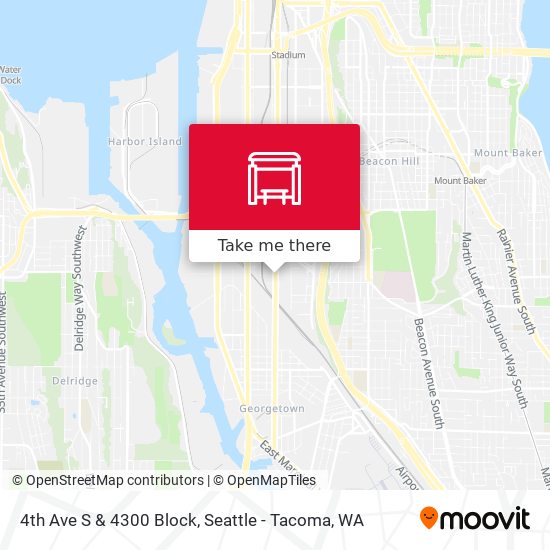4th Ave S & 4300 Block map