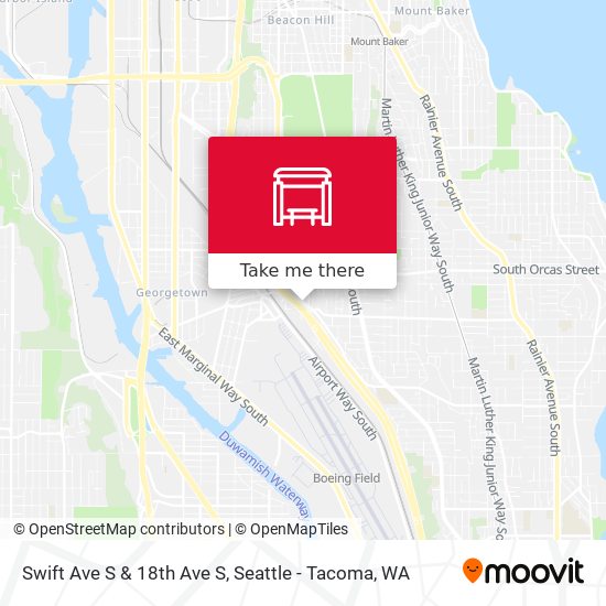 Mapa de Swift Ave S & 18th Ave S