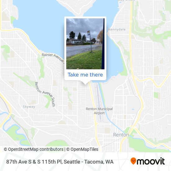 87th Ave S & S 115th Pl map