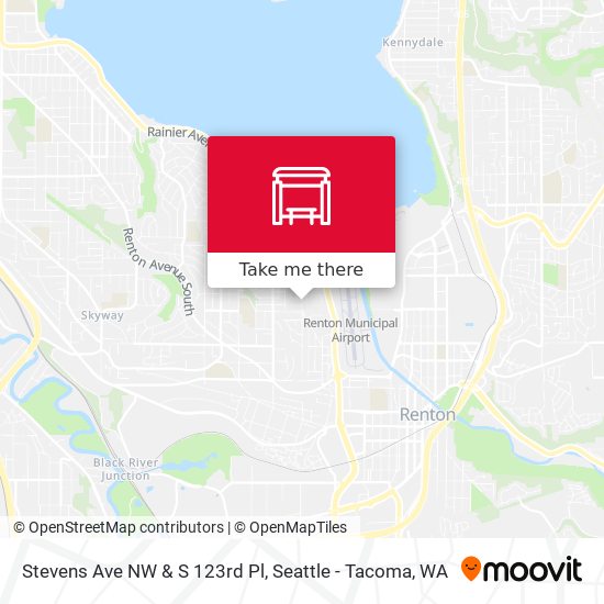 Mapa de Stevens Ave NW & S 123rd Pl