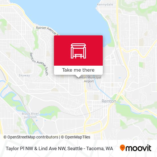 Taylor Pl NW & Lind Ave NW map