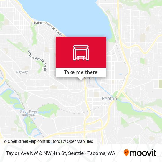 Taylor Ave NW & NW 4th St map