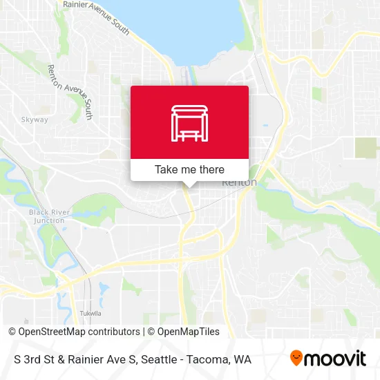S 3rd St & Rainier Ave S map