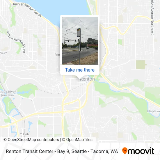Mapa de Renton Transit Center - Bay 9
