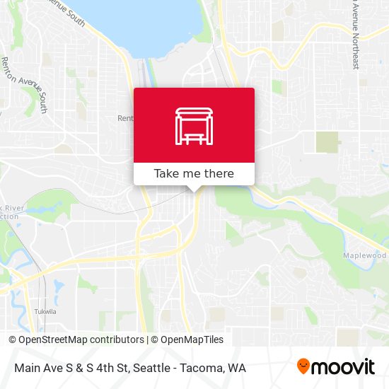 Main Ave S & S 4th St map