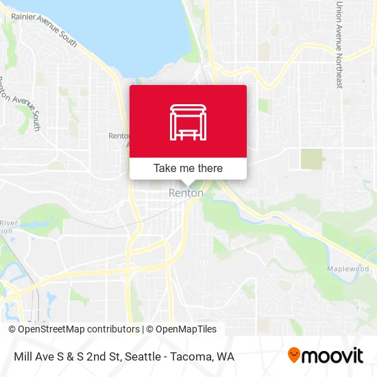 Mapa de Mill Ave S & S 2nd St