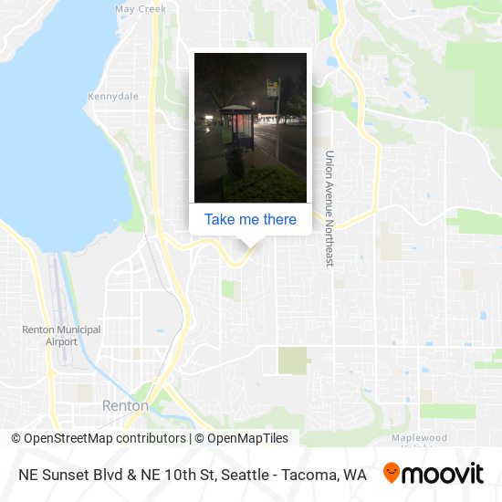 Mapa de NE Sunset Blvd & NE 10th St