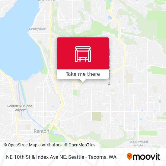 NE 10th St & Index Ave NE map