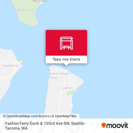 Mapa de Vashon Ferry Dock & 103rd Ave SW