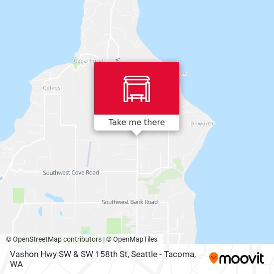 Mapa de Vashon Hwy SW & SW 158th St