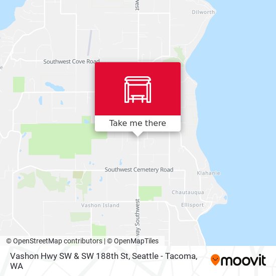 Mapa de Vashon Hwy SW & SW 188th St