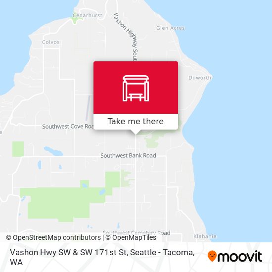 Mapa de Vashon Hwy SW & SW 171st St