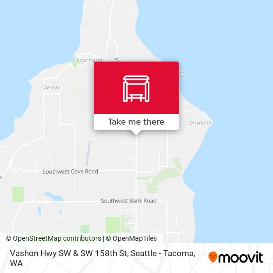 Mapa de Vashon Hwy SW & SW 158th St
