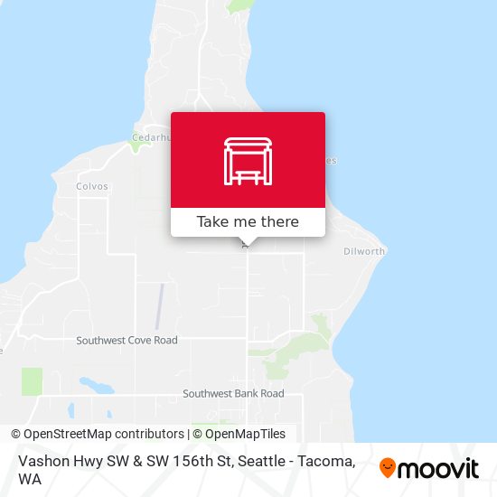 Mapa de Vashon Hwy SW & SW 156th St