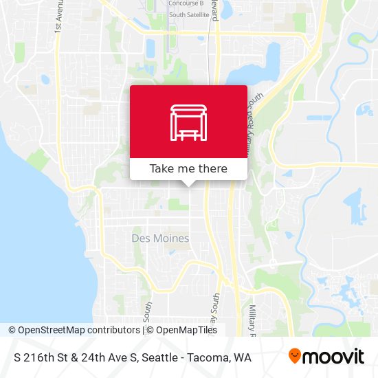 Mapa de S 216th St & 24th Ave S