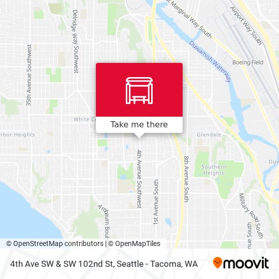 Mapa de 4th Ave SW & SW 102nd St