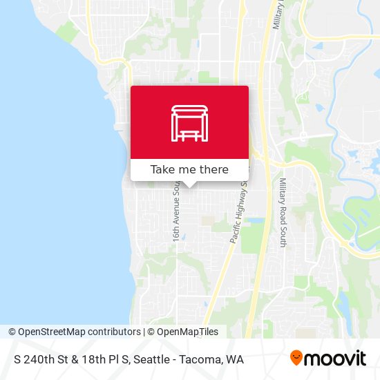 Mapa de S 240th St & 18th Pl S