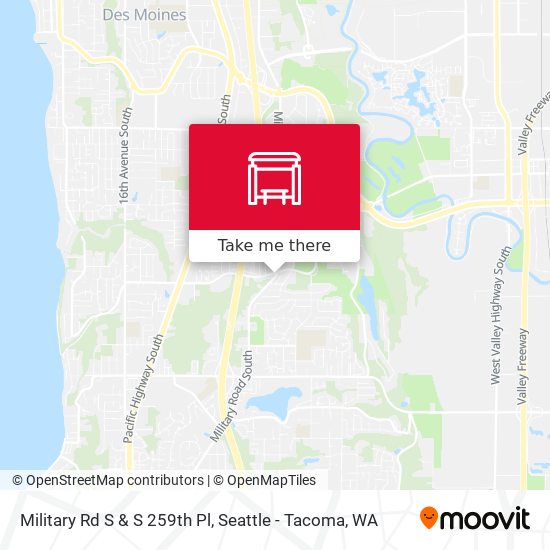Military Rd S & S 259th Pl map