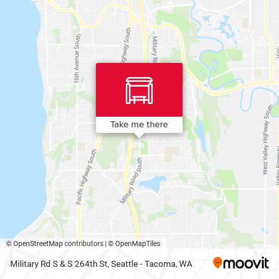 Military Rd S & S 264th St map