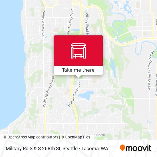 Military Rd S & S 268th St map