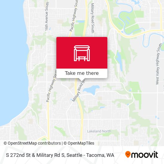 S 272nd St & Military Rd S map