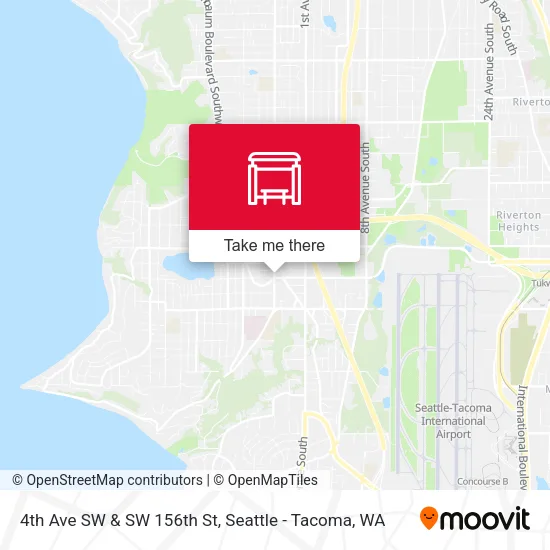 Mapa de 4th Ave SW & SW 156th St
