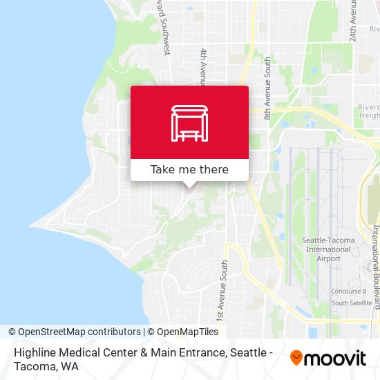 Mapa de Highline Medical Center & Main Entrance