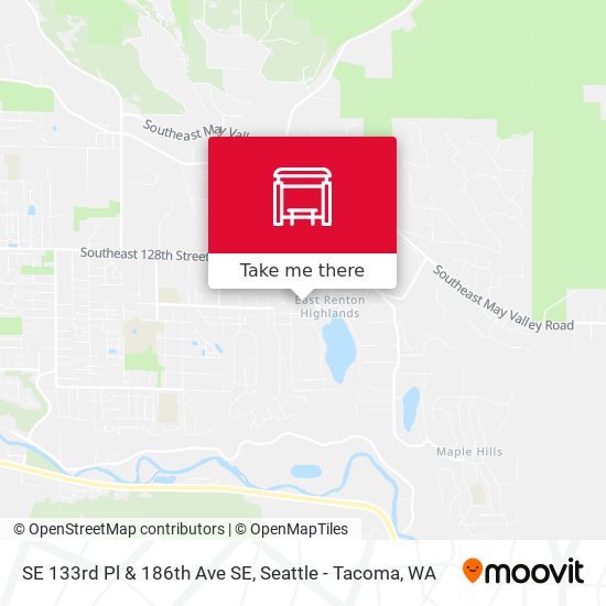 SE 133rd Pl & 186th Ave SE map