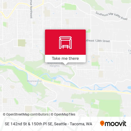 Mapa de SE 142nd St & 150th Pl SE