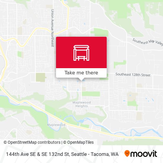 144th Ave SE & SE 132nd St map