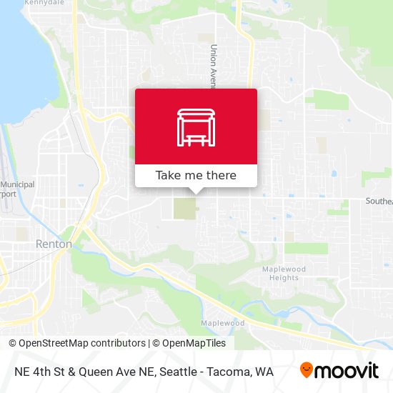 NE 4th St & Queen Ave NE map