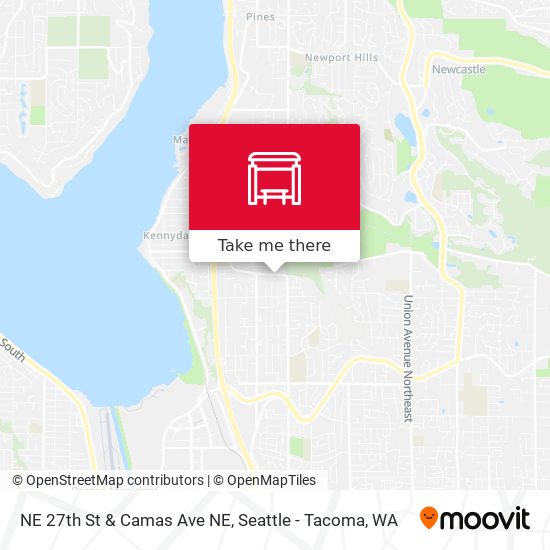 NE 27th St & Camas Ave NE map