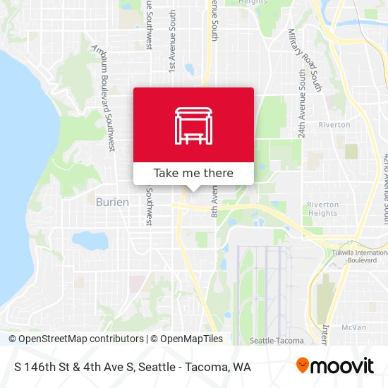 S 146th St & 4th Ave S map