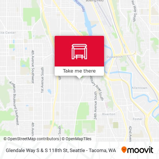 Mapa de Glendale Way S & S 118th St
