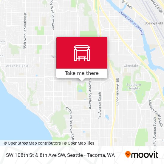 SW 108th St & 8th Ave SW map