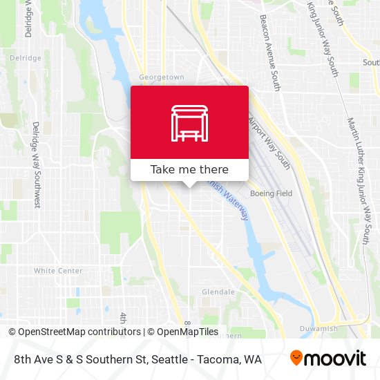 8th Ave S & S Southern St map