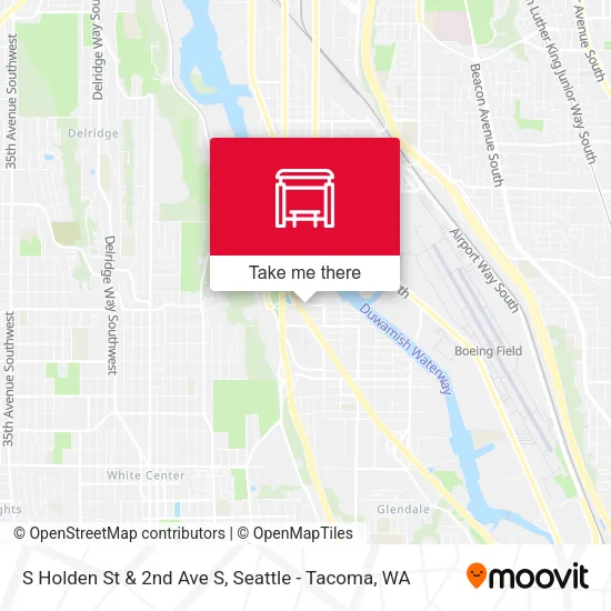 S Holden St & 2nd Ave S map