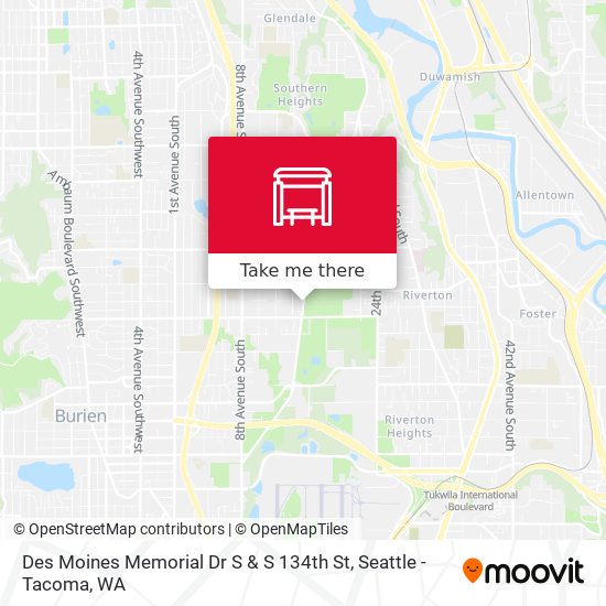 Mapa de Des Moines Memorial Dr S & S 134th St