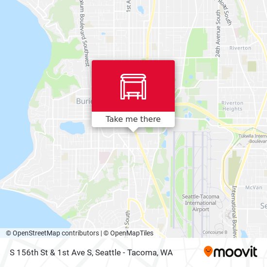 Mapa de S 156th St & 1st Ave S