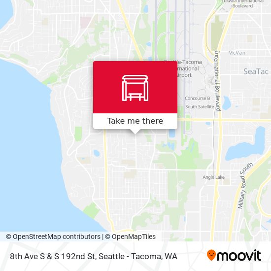 Mapa de 8th Ave S & S 192nd St