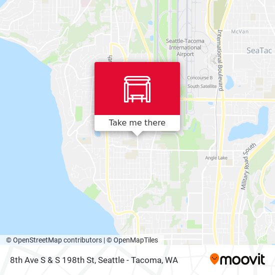 Mapa de 8th Ave S & S 198th St