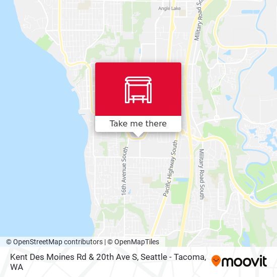 Kent Des Moines Rd & 20th Ave S map