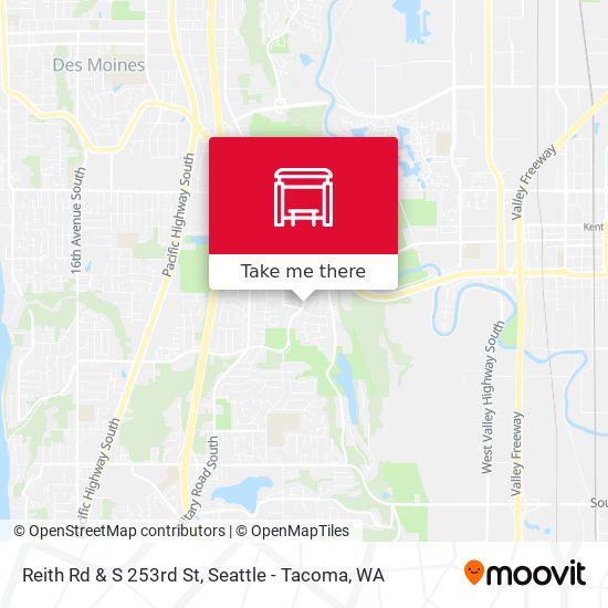 Reith Rd & S 253rd St map