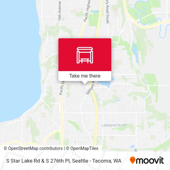 S Star Lake Rd & S 276th Pl map
