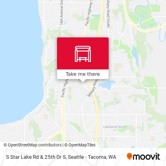 S Star Lake Rd & 25th Dr S map