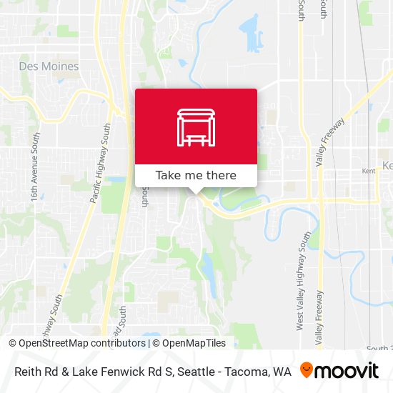 Reith Rd & Lake Fenwick Rd S map