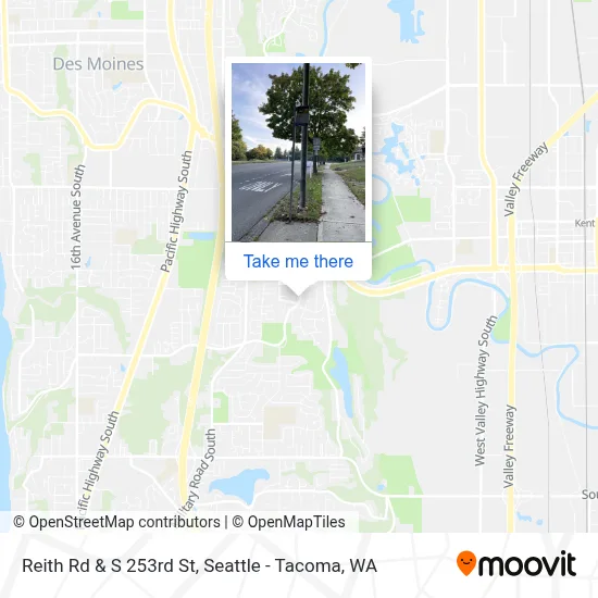 Reith Rd & S 253rd St map